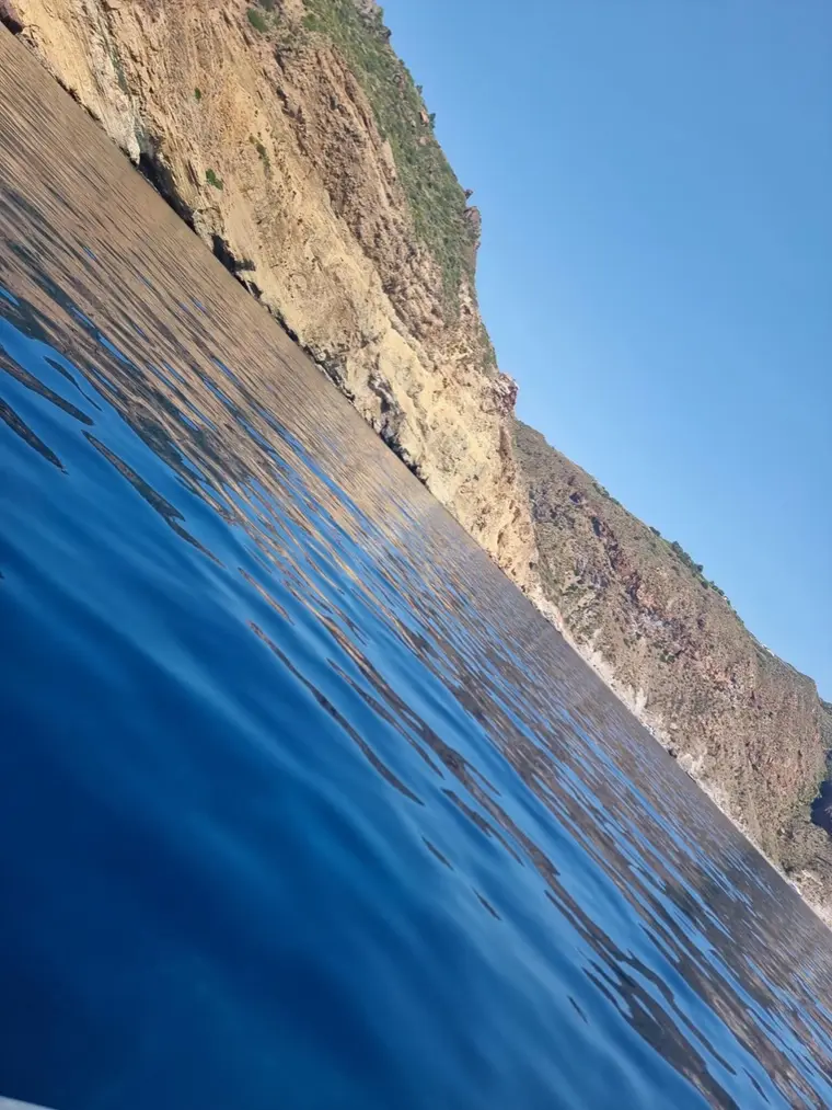 Costa selvaggia dal gommone